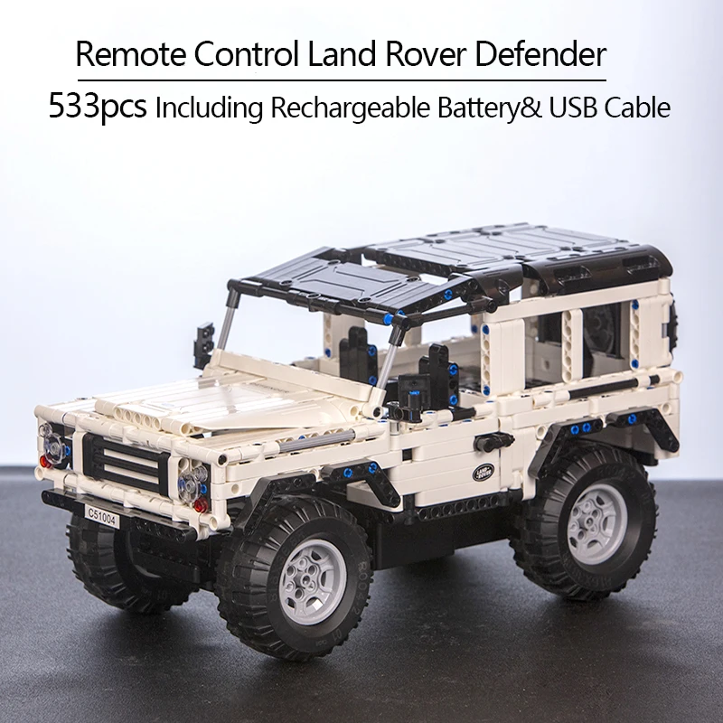 CADA Technic серия Landing Rover Defender RC Автомобиль SUV 553 шт с перезаряжаемой батареей строительные блоки кирпичи игрушки для детей