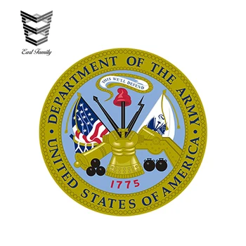 

EARLFAMILY 12cm x 12cm US Army Service Seal Soldier Military Veteran Graphics Decal Sticker Car Window Bumper
