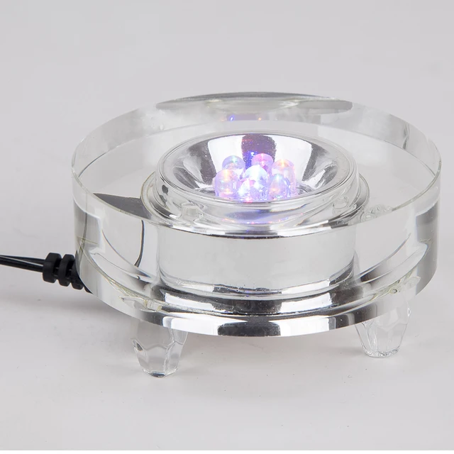 Buy K9 Crystal Round LED Light Stand for jewelry