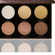 Макияж тени для век Палитра блестящие перламутровые тени для век Pallete хайлайтер набор бронзаторов лицо светящийся набор Тени для век Палитра хайлитр