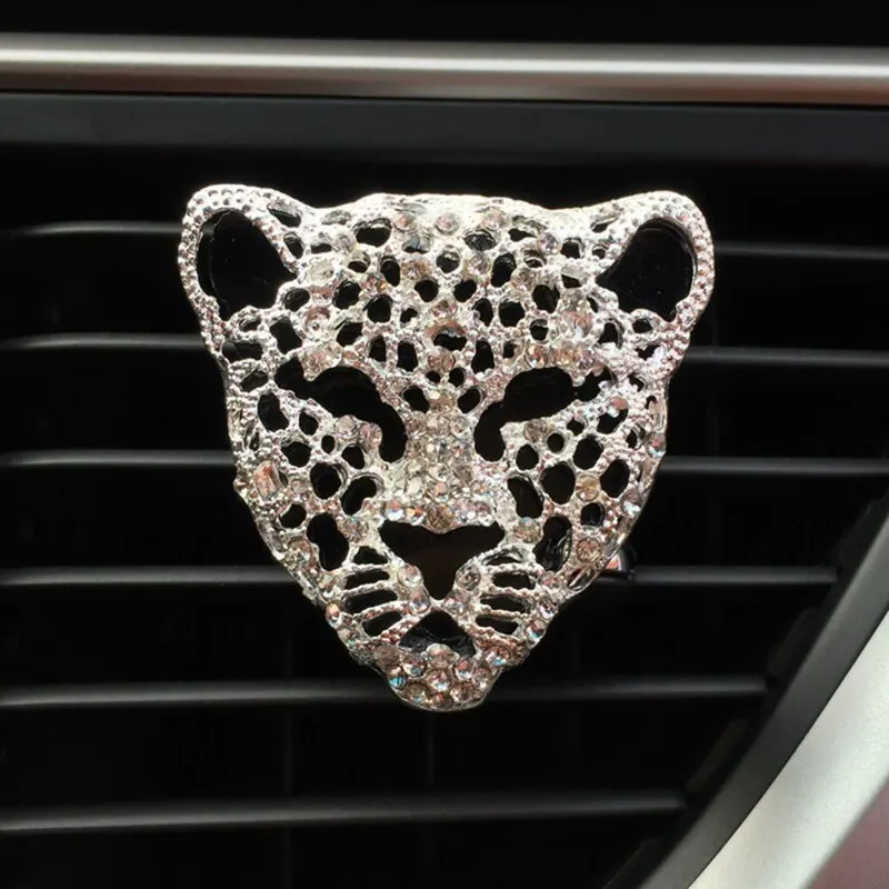 Bling автомобильный освежитель воздуха Авто Декор интерьера аромат Прокат диффузор Vent клип алмаз Leopard Твердые духи автомобильные аксессуары