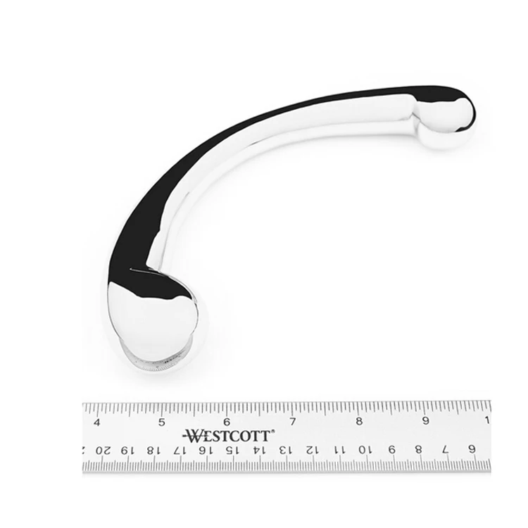 316L stainless steel Curve G Spot Anal Plug Chastity Device Sex Toy For men /women A258