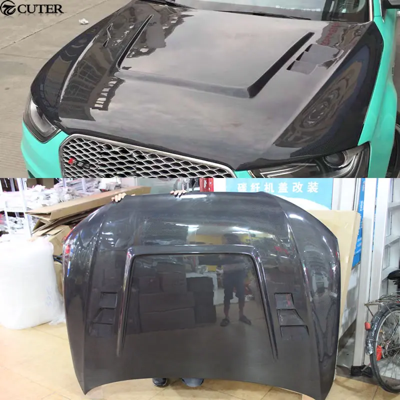 

A4 B9 RS4 HS style Carbon Fiber FRP Front Hood Bonnets Covers for Audi A4 B9 HS style 13-16