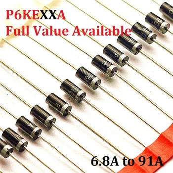 

20PCS P6KE27A 27A P6KE30A 30A P6KE33A 33A P6KE36A 36A P6KE51A 51A P6KE91A 91A TVS Diode P6KE