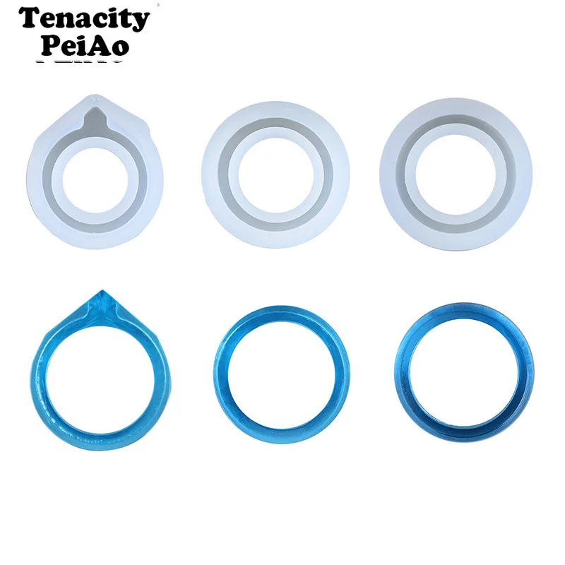 Кольца ювелирные изделия силиконовые формы для уф смолы ремесло кольцо из эпоксидной смолы плесень 3 вида стилей Изготовление ювелирных изделий инструменты
