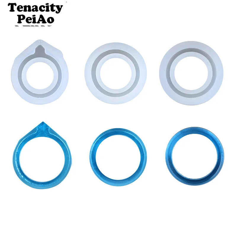 

Rings Jewelry Silicone Mold for Uv Resin Craft Epoxy Ring Mold 3 Styles Jewellry Making Tools