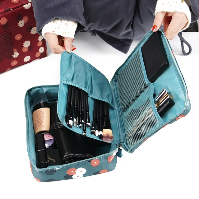 Neceser Zipper Profession Women Makeup Bag Cosmetic Bag Beauty Case