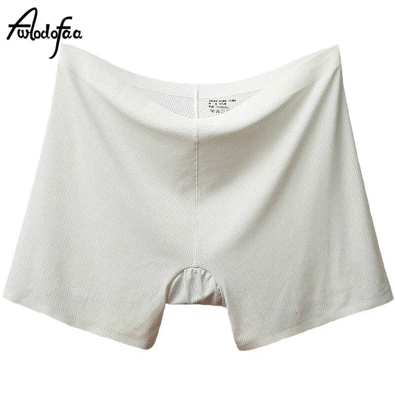 

4Pcs/lot Men Plus Size Underwear Long Boxer Cotton Man Short Breathable Mens Flexible Shorts Boxers Male Underpants Large Size