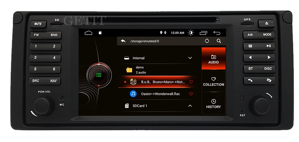 Best Original UI 1 din Android 9.0 Car DVD player for bmw E38 E39 With GPS Bluetooth Radio Steering wheel control Free Camera map 24