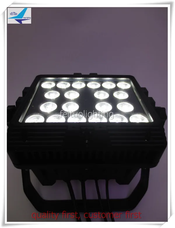 

4/lot waterproof dmx uplight 20x15w rgbwa 5 in 1 outdoor IP65 wall washer dmx led light