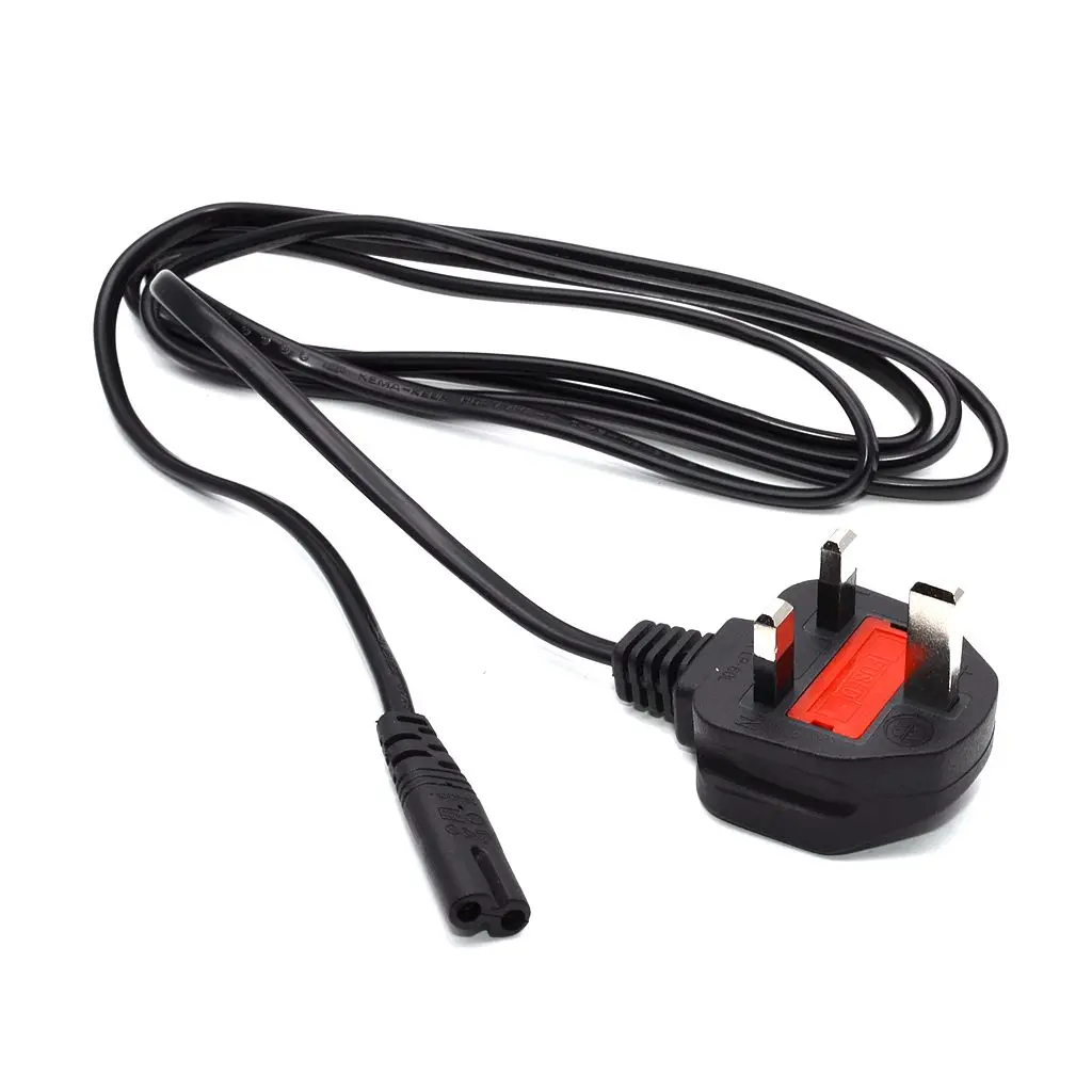 

1.8M European Japan American Australian Power Cable UK C7 Figure 8 AC Power Cord For Radio Battery Chargers PSP 4 CD Play