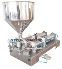 300 2500ml double heads Cream Shampoo Cosmetic Automatic Filling Machine GRIND