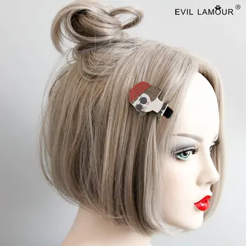 

Princess sweet lolita Korean personality Lovely Cartoon portraits punk Leon The Professional accessories hairpin FJ-64