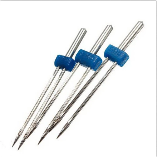 3pcs Stainless Steel Double Needle Knitting Needles For Sewing Machine Tool 3pcs Stainless Steel Double Needle Knitting Needles For Sewing Machine Tool