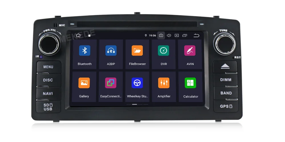 Best IPS DSP Android 9.0 4+64G car multimedia dvd player For Toyota Corolla E120 BYD F3 with GPS navigation radio stereo audio WIFI 40