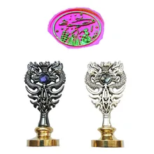 Плавающие рыбки морские водоросли индивидуальная восковая печать штамп металлический Дракон ручка запечатывания воска комплект печатей Подарочный винный набор пакет свадебные приглашения конверт