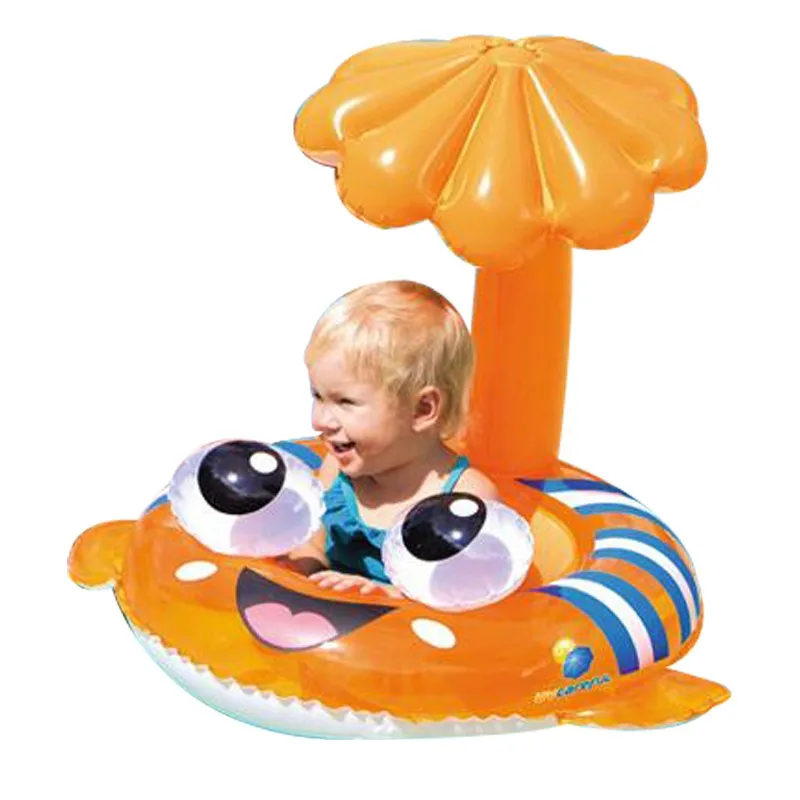 1 шт. Детская безопасность надувной; для плавания Регулируемый Зонт сиденье Лодка кольцо бассейн
