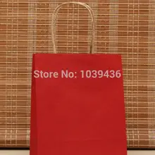 Темно-красные бумажные ручные крафт-бумажные ювелирные изделия, Подарочные Упаковочные сумочки для бутика, 90 шт./партия, 18x15x8 см