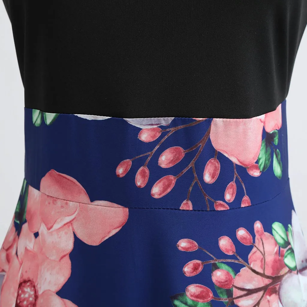 Vestidos женское плиссированное платье с цветочным принтом на бретельках летнее