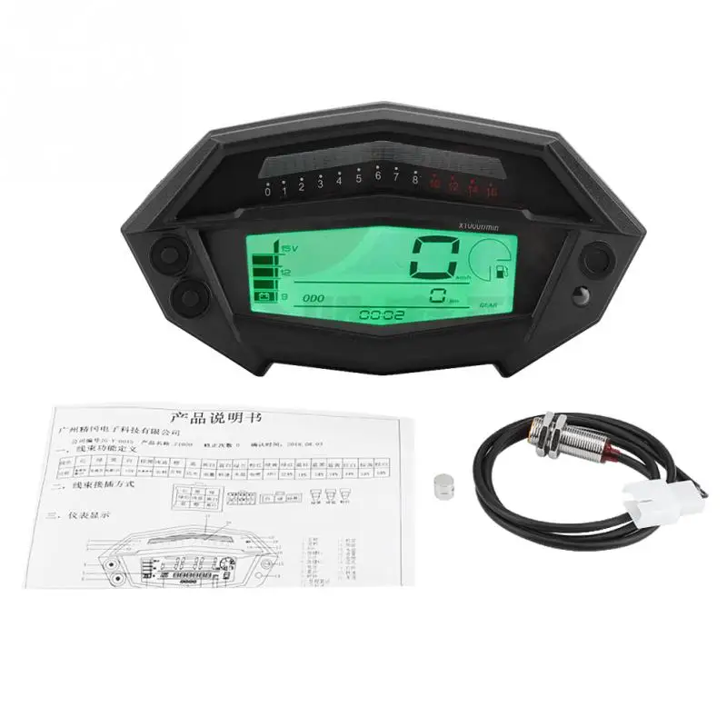 

Motorcycle Digital Tachometer Speedometer Gear Indicator for Kawasaki Z1000 2003-2016 Five-grid LCD indicator Tachometer