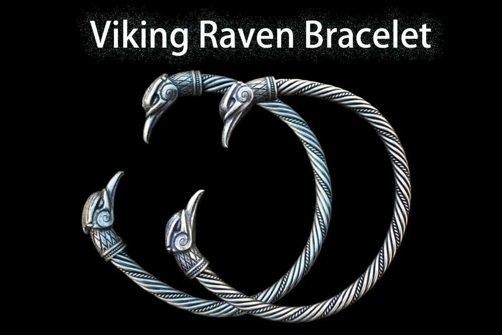 Sanlan viking Ravens браслет один Воронов hugin and munin Raven языческие браслеты и браслеты мужские Ворон Викинги скандинавские