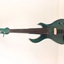 Темно-синяя 4 струнная электрическая скрипка новая 4/4 гитара с изображением пламени форма твердой древесины мощный звук лада 1-6