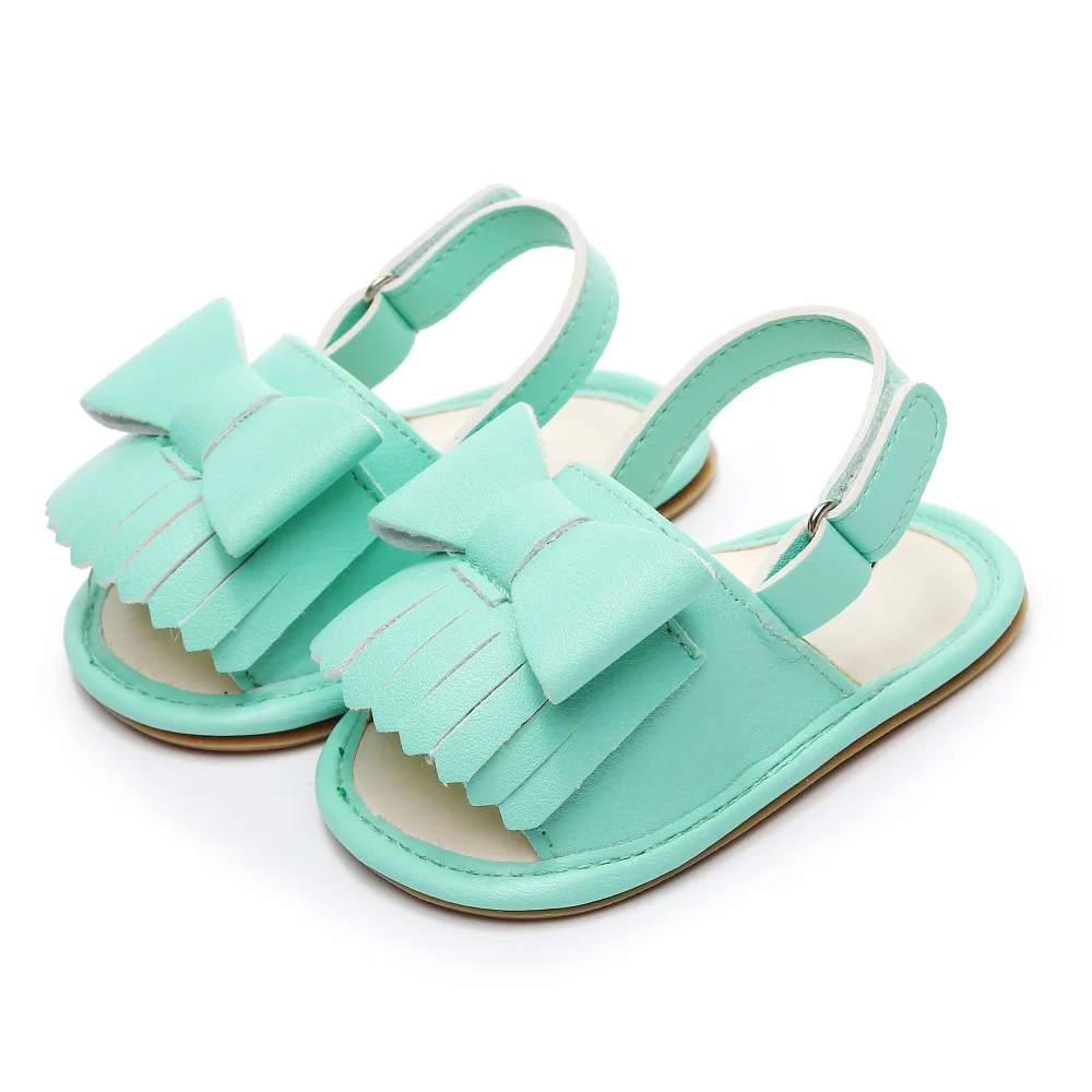 

HONGTEYA 2019 Summer Newborn Baby Princess shoes Baby Girl Shoes hard sole cute Bow infant Sandals Toddler Casual Crib Shoes