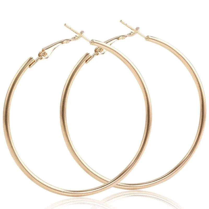Hoop Earrings New Fashion Geometric Hollow Circle For Women Girls Gift