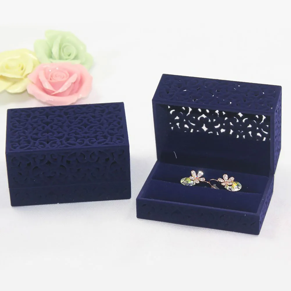

Storage Wedding Holder Ring Box Display Engagement Organizer Jewelry Gift
