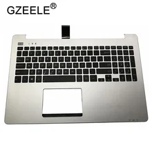 GZEELE для ASUS S551 LA LB S551L S551LN V551 K551 K551L Упор для рук верхняя крышка C оболочка верхний чехол КБ рамка США клавиатура для ноутбука