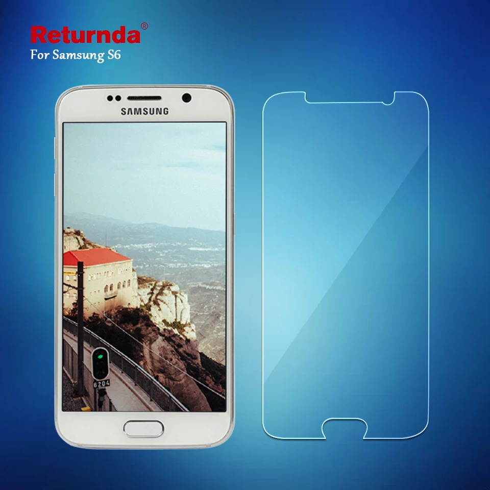 9 H 2.5D Закаленное стекло пленка для samsung Galaxy S2 i9100/S3/S3mini/S4/S4 mini/S5/S5 Mini/S6 Оптовая