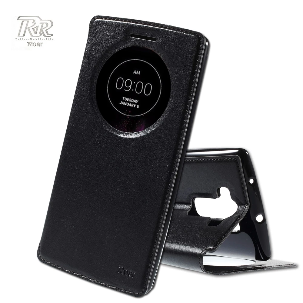 ROAR funda for LG G Flex 2 Original Case Noble View Window PU Leather Cover Case