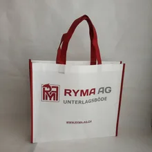 500 шт./лот, многоразовая Высококачественная Белая сумка для покупок из нетканого материала, для обуви, магазина одежды, рекламная реклама