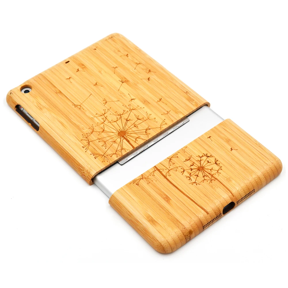 Techase для iPad Mini 3 Чехол Bamboo чехол противоударный В виде ракушки для Apple iPad мини 1 2 7.9 дюйм(ов) Чехлы для мангала для планшеты защитный