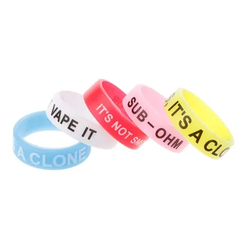 

5Pcs Silicone Rings Anti-Slip Bands For Vape Tank Mods E-Cigarette Atomizers