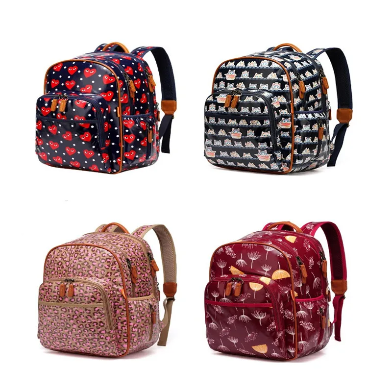 Plastic Canvas Overall Waterprrof Environmental Mummy Bags Fashion High-Capacity Mother Backpack 23