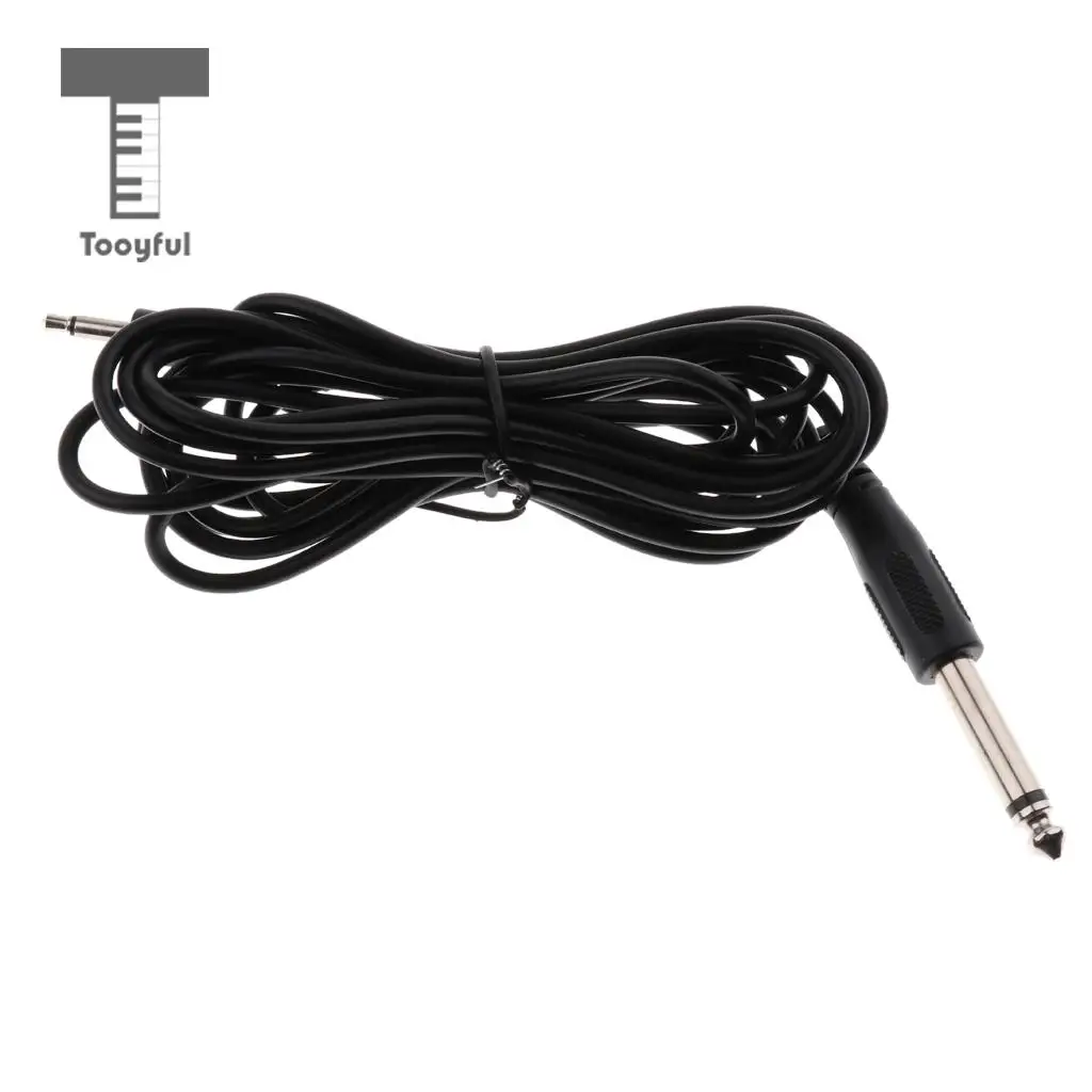 Tooyful 1 Set Acoustic Guitar Soundhole Pickup Transducer With Tone Volume Control & 6.35mm 3.5mm Cable