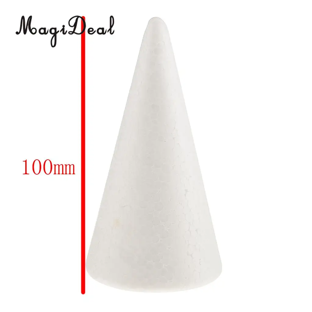 MagiDeal 5pcs/Lot Cone/Doll/Plane/Rabbit Styrofoam Foam Ornaments for Handmade DIY Modelling Crafts Xmas Christmas Trees Decor