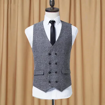 2019 New Arrival Dress Vests For Men Slim Fit Mens Suit Vest Male Waistcoat Khaki Gray Casual Sleeveless Business Jacket A4038
2019 New Arrival Dress Vests For Men Slim Fit Mens Suit Vest Male Waistcoat Khaki Gray Casual Sleeveless Business Jacket A4038