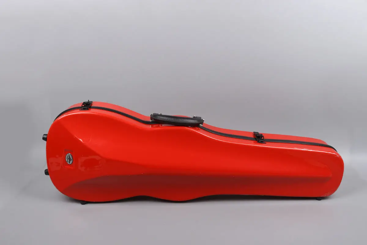 

new violin case 4/4 composite material strong violin box bag red #SX15