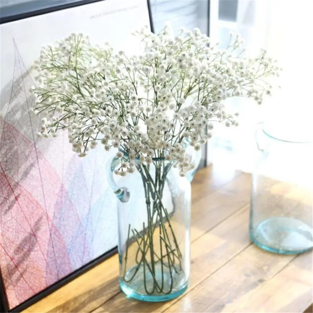 

Two forks 90 heads Stars Flower Simulation Fake Flowers Artificial Flowers Bride Bouquet Rustic Real Touch 1 Pcs PU Stars Flower