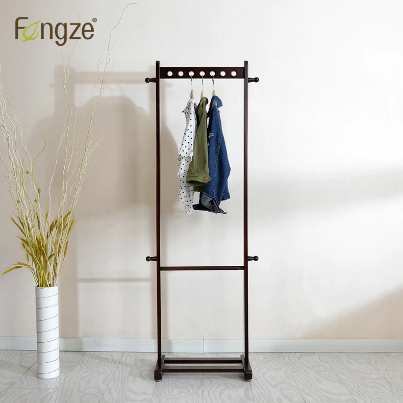 

FengZe Furnishing FZ927 Modern Simplicity Hat Rack Solid oak&birch Hall Living Standing Hanger Scarves Hats Bags Clothes Shelf