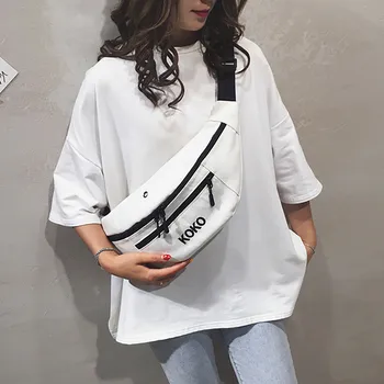 

Boat Shape Double Zipper Fanny Pack Big Women Sport Running Waist Bag For Male Fashion Large Capacity Chest Bag Shoulder Bags