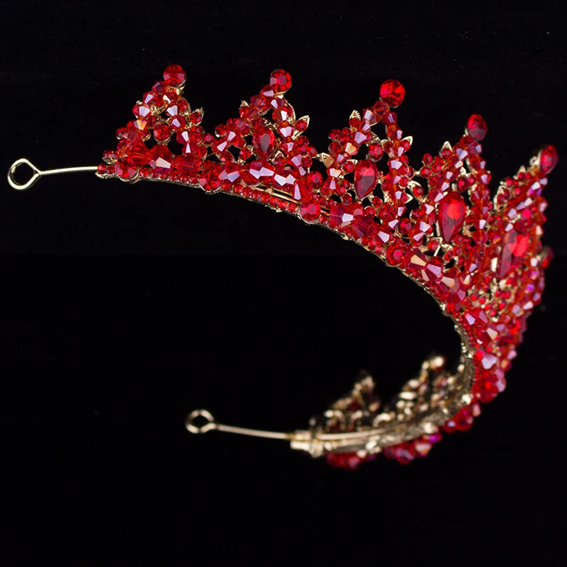Baroque Rhinestone Bridal Crown Tiaras