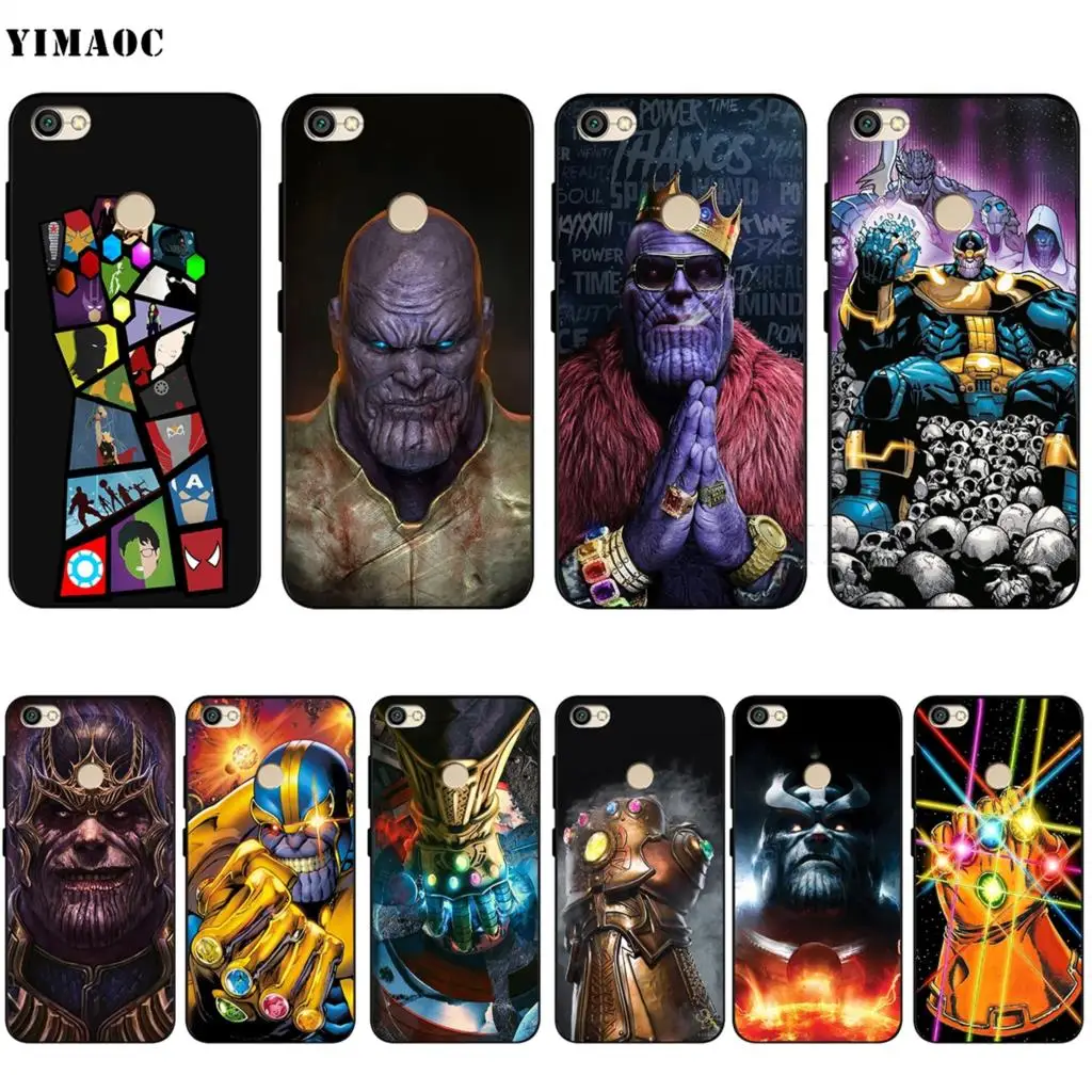

YIMAOC Thanos Marvel Silicone Case for Xiaomi Redmi Note 4 4x 4a 5 5a 6 8 Pro Prime Plus