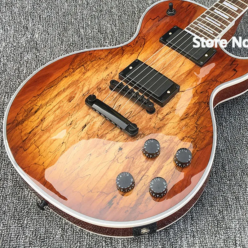 

2019 High quality electric guitar,Mahogany body and neck With Map pattern Top,free shipping