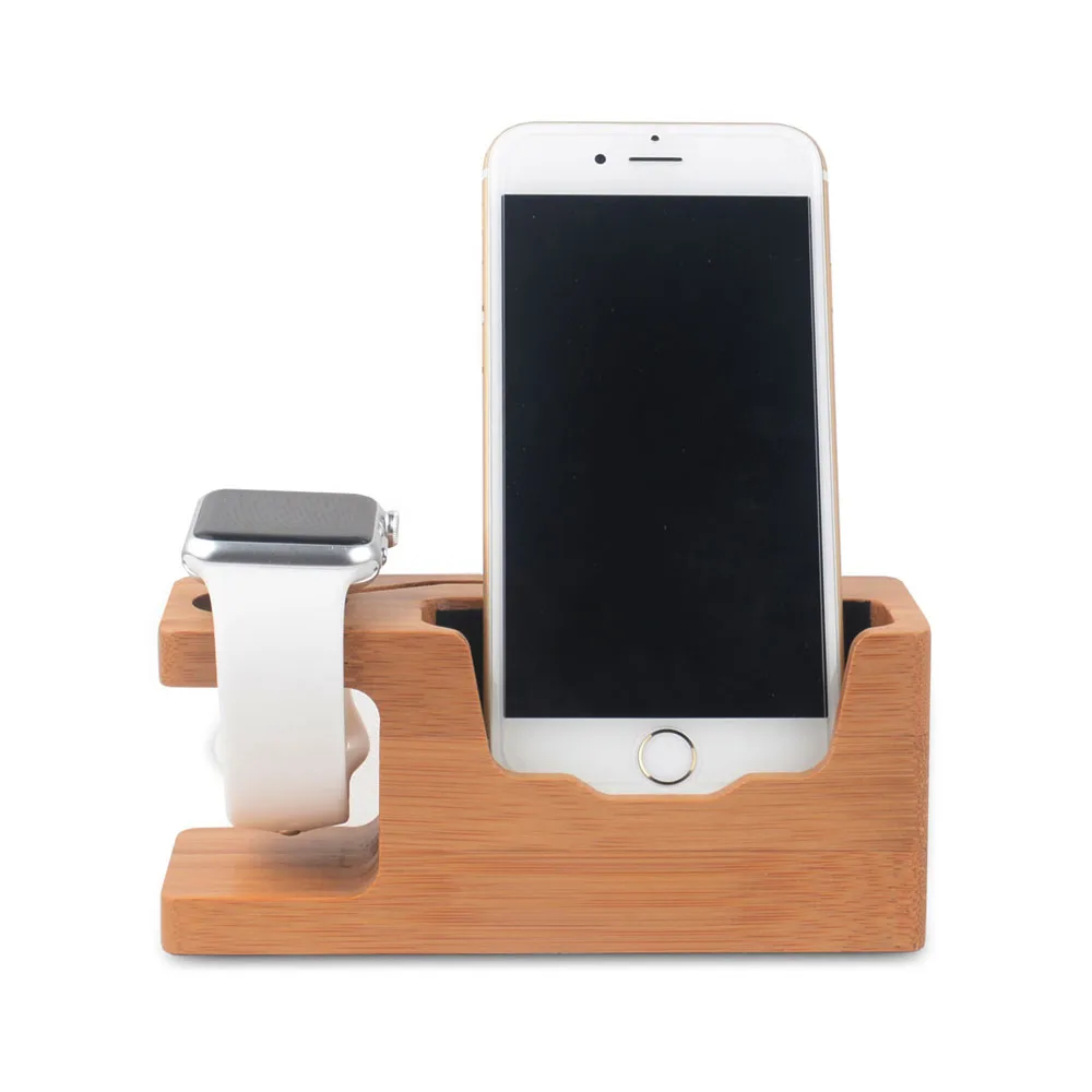 FULAIKATE для Apple Watch бамбуковая деревянная зарядная подставка для iPhone6s 7 Plus зарядное устройство док-станция Держатель для всех iPhone док-станция