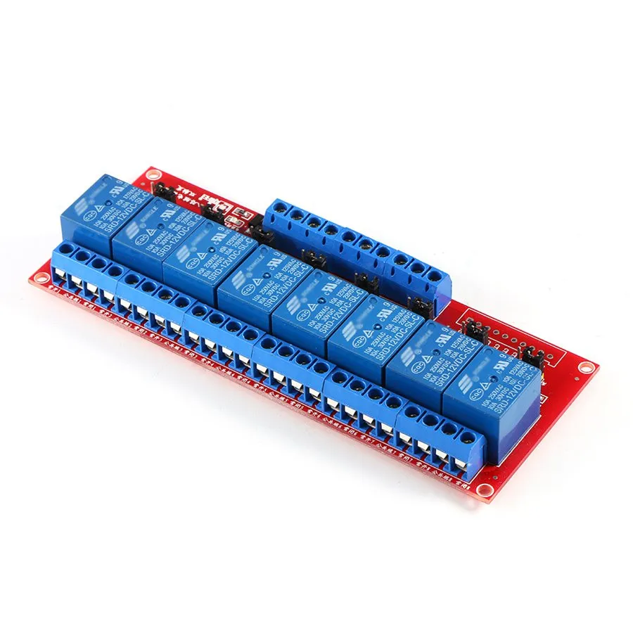 DC 12V 8 Channel High Low Level Dyal Trigger Relay Module Board