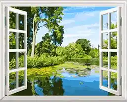 Blick Aus Dem Fenster Malen