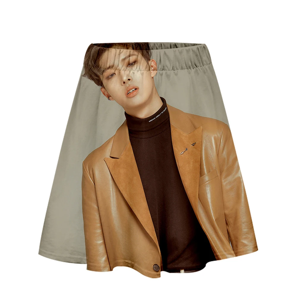 ATEEZ Idol 3D короткая юбка костюм Красивая Короткая юбка для девушки костюм Повседневный стиль Kpop модные повседневные юбки